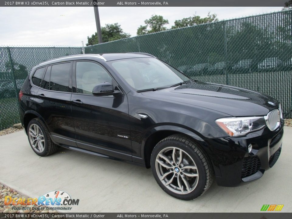 2017 BMW X3 xDrive35i Carbon Black Metallic / Oyster Photo #1