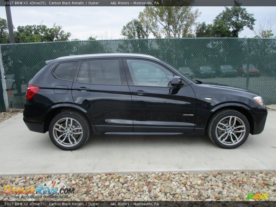 2017 BMW X3 xDrive35i Carbon Black Metallic / Oyster Photo #2