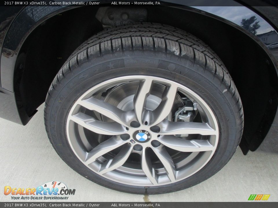 2017 BMW X3 xDrive35i Carbon Black Metallic / Oyster Photo #3