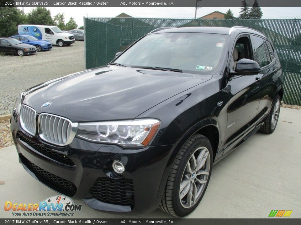 2017 BMW X3 xDrive35i Carbon Black Metallic / Oyster Photo #7