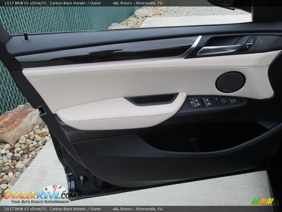 2017 BMW X3 xDrive35i Carbon Black Metallic / Oyster Photo #10