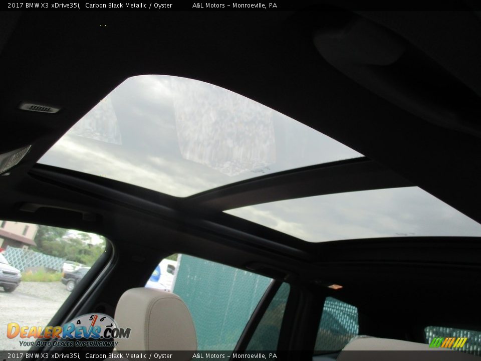 2017 BMW X3 xDrive35i Carbon Black Metallic / Oyster Photo #11