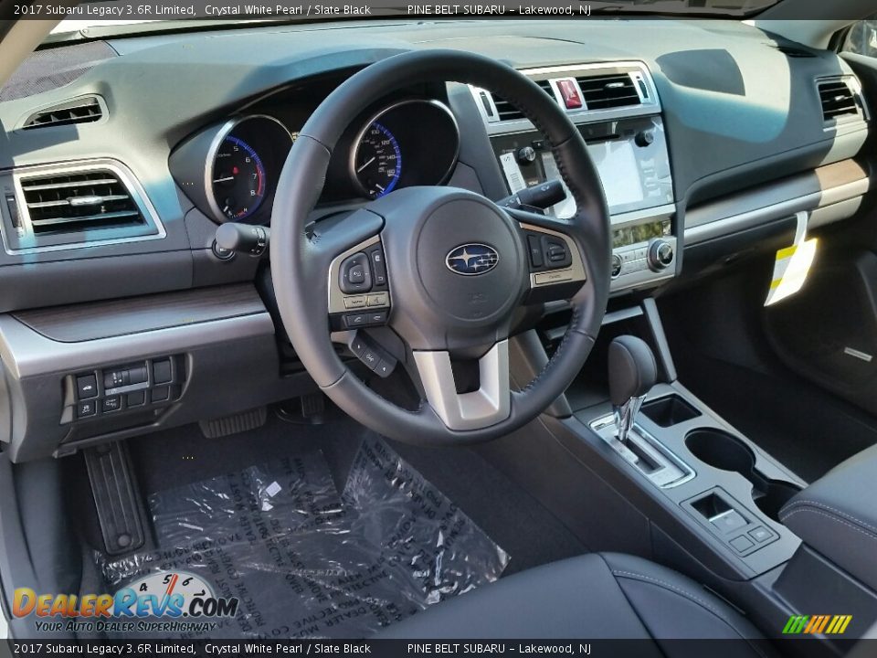 Slate Black Interior - 2017 Subaru Legacy 3.6R Limited Photo #8