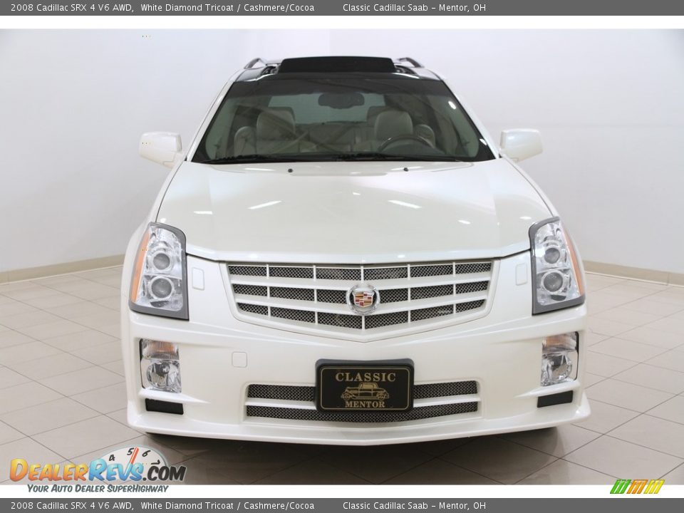 2008 Cadillac SRX 4 V6 AWD White Diamond Tricoat / Cashmere/Cocoa Photo #2