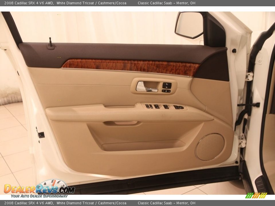 2008 Cadillac SRX 4 V6 AWD White Diamond Tricoat / Cashmere/Cocoa Photo #4