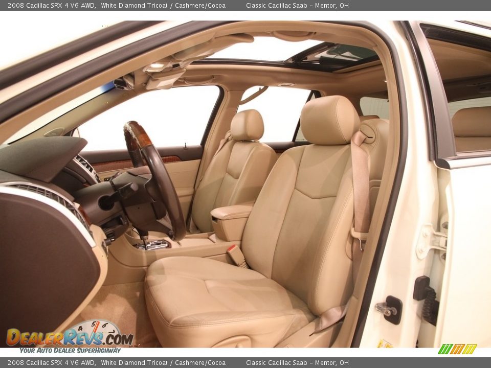 2008 Cadillac SRX 4 V6 AWD White Diamond Tricoat / Cashmere/Cocoa Photo #6