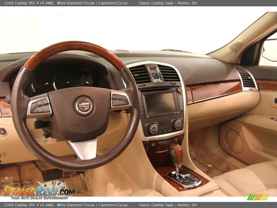 2008 Cadillac SRX 4 V6 AWD White Diamond Tricoat / Cashmere/Cocoa Photo #7