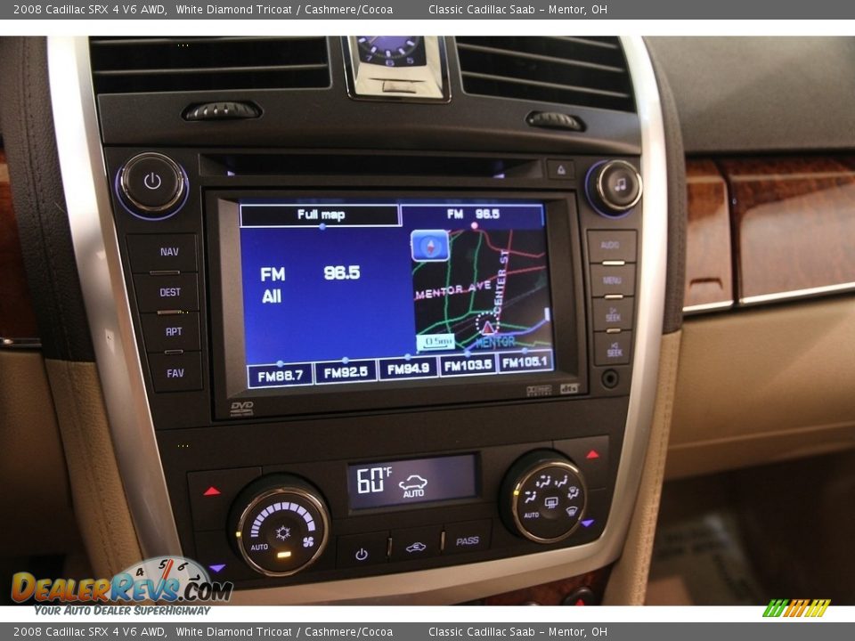 2008 Cadillac SRX 4 V6 AWD White Diamond Tricoat / Cashmere/Cocoa Photo #10