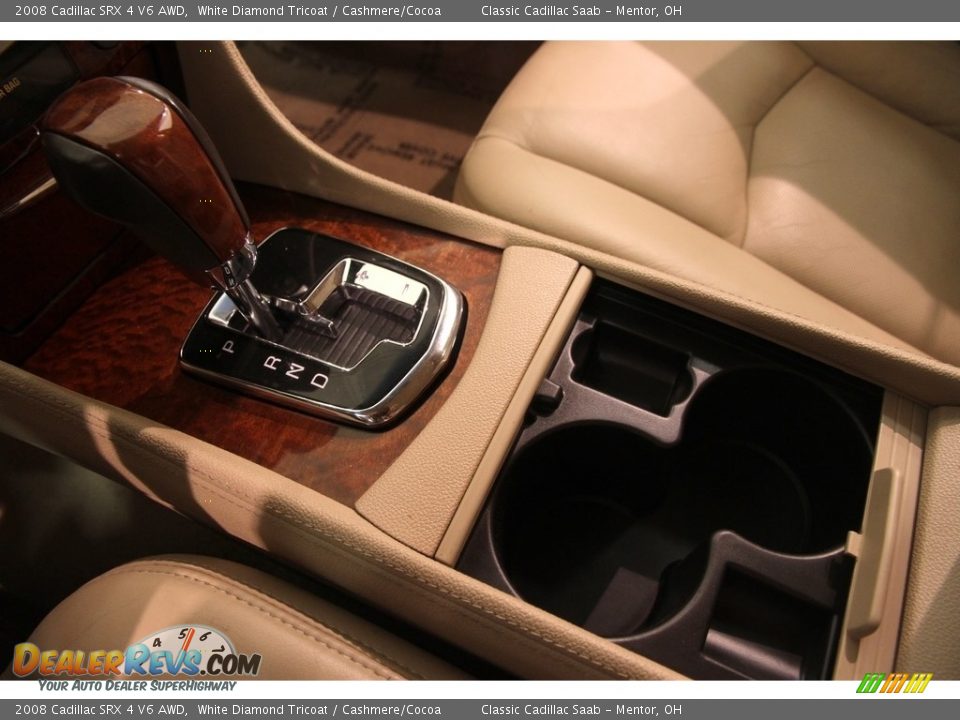 2008 Cadillac SRX 4 V6 AWD White Diamond Tricoat / Cashmere/Cocoa Photo #13