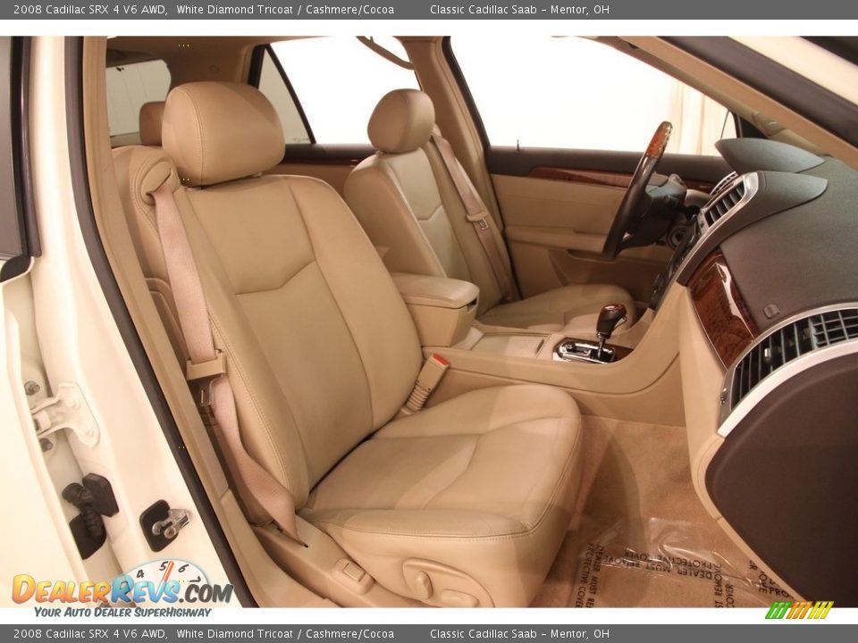 2008 Cadillac SRX 4 V6 AWD White Diamond Tricoat / Cashmere/Cocoa Photo #14