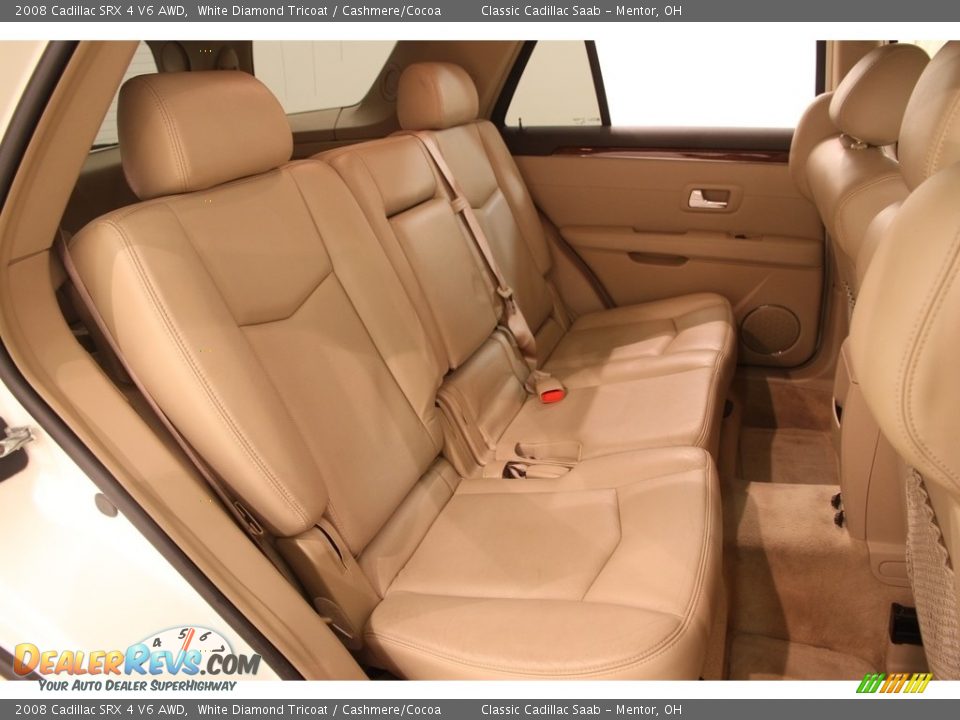 2008 Cadillac SRX 4 V6 AWD White Diamond Tricoat / Cashmere/Cocoa Photo #15