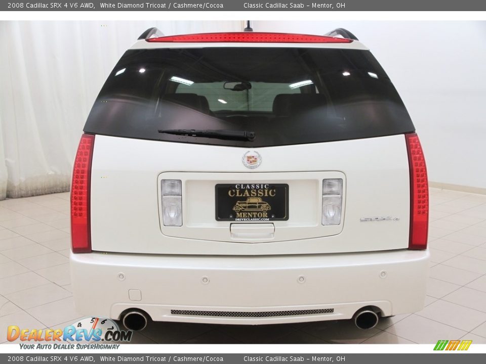 2008 Cadillac SRX 4 V6 AWD White Diamond Tricoat / Cashmere/Cocoa Photo #17
