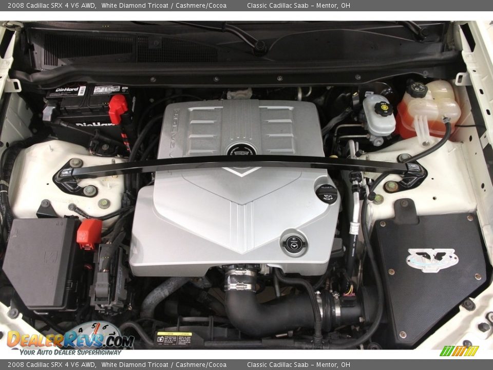 2008 Cadillac SRX 4 V6 AWD White Diamond Tricoat / Cashmere/Cocoa Photo #18