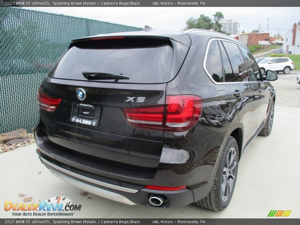 2017 BMW X5 xDrive35i Sparkling Brown Metallic / Canberra Beige/Black Photo #4