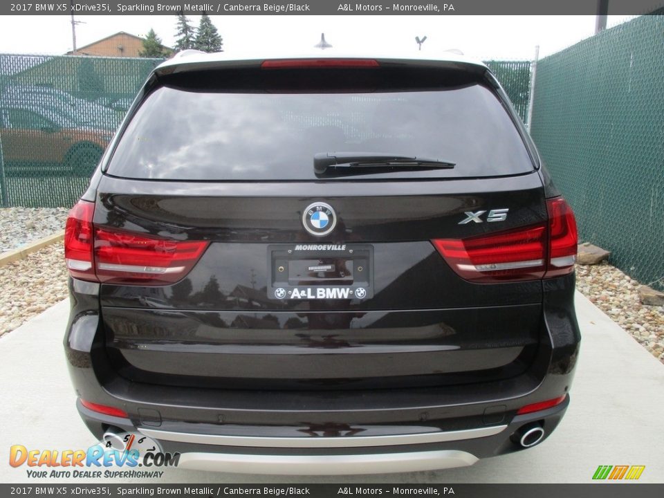 2017 BMW X5 xDrive35i Sparkling Brown Metallic / Canberra Beige/Black Photo #9