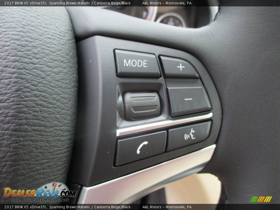2017 BMW X5 xDrive35i Sparkling Brown Metallic / Canberra Beige/Black Photo #17