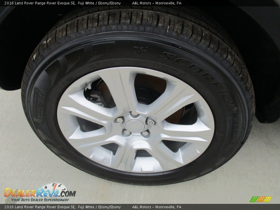 2016 Land Rover Range Rover Evoque SE Fuji White / Ebony/Ebony Photo #3