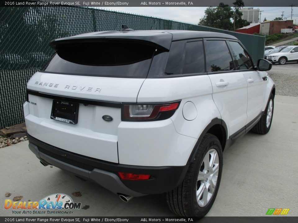 2016 Land Rover Range Rover Evoque SE Fuji White / Ebony/Ebony Photo #4