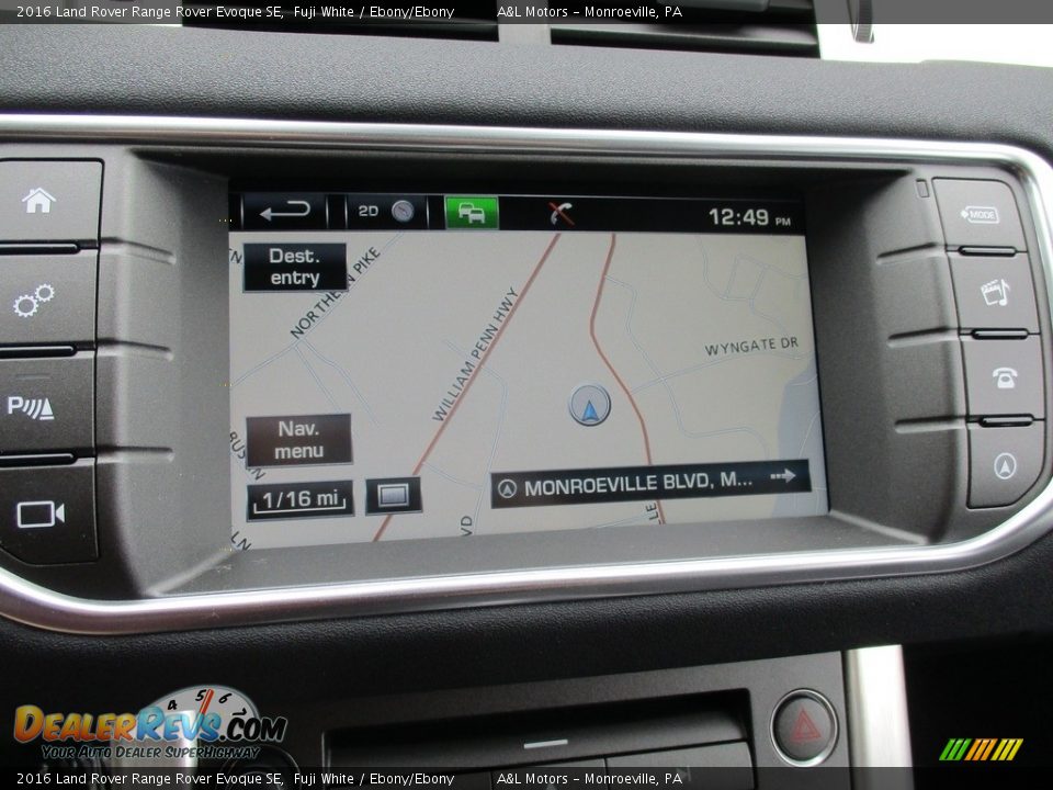 2016 Land Rover Range Rover Evoque SE Fuji White / Ebony/Ebony Photo #16