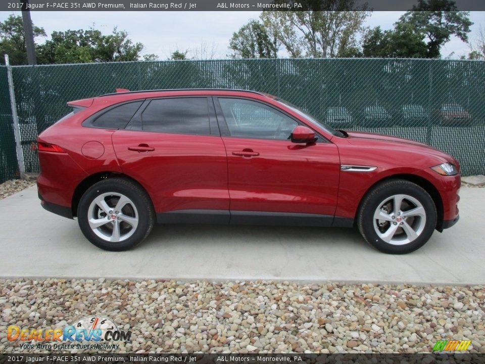 2017 Jaguar F-PACE 35t AWD Premium Italian Racing Red / Jet Photo #2