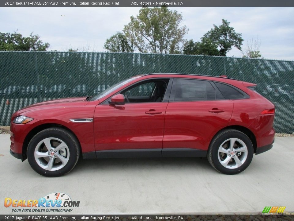 2017 Jaguar F-PACE 35t AWD Premium Italian Racing Red / Jet Photo #9