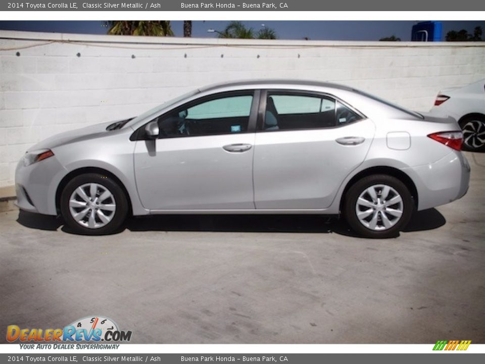 2014 Toyota Corolla LE Classic Silver Metallic / Ash Photo #10