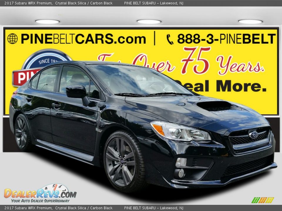 2017 Subaru WRX Premium Crystal Black Silica / Carbon Black Photo #1