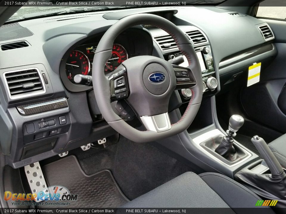 Carbon Black Interior - 2017 Subaru WRX Premium Photo #7
