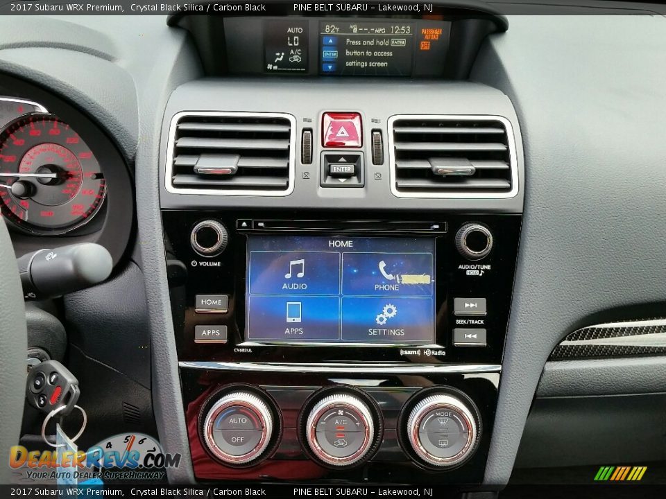 2017 Subaru WRX Premium Crystal Black Silica / Carbon Black Photo #9