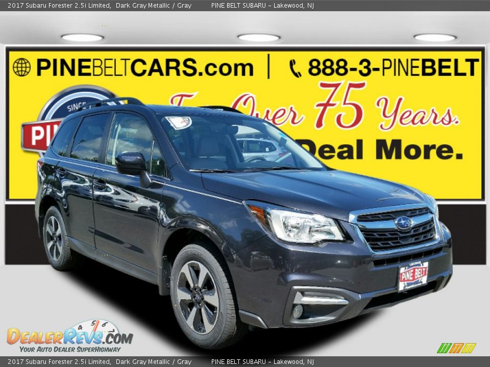 2017 Subaru Forester 2.5i Limited Dark Gray Metallic / Gray Photo #1