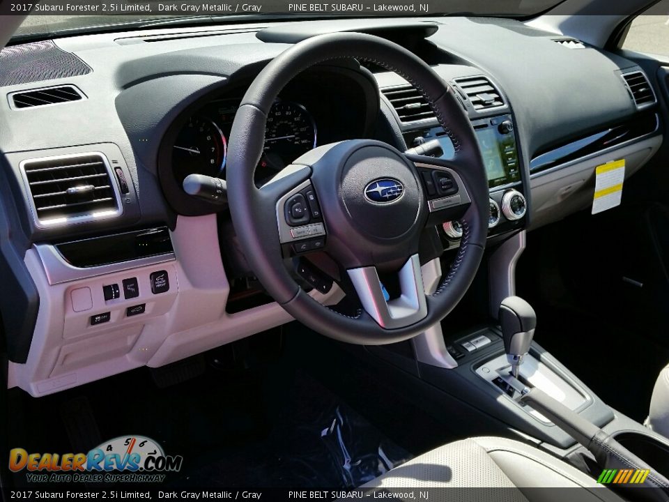2017 Subaru Forester 2.5i Limited Dark Gray Metallic / Gray Photo #7