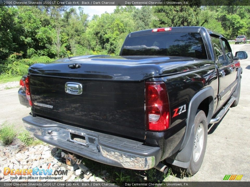 2006 Chevrolet Silverado 1500 LT Crew Cab 4x4 Black / Dark Charcoal Photo #4