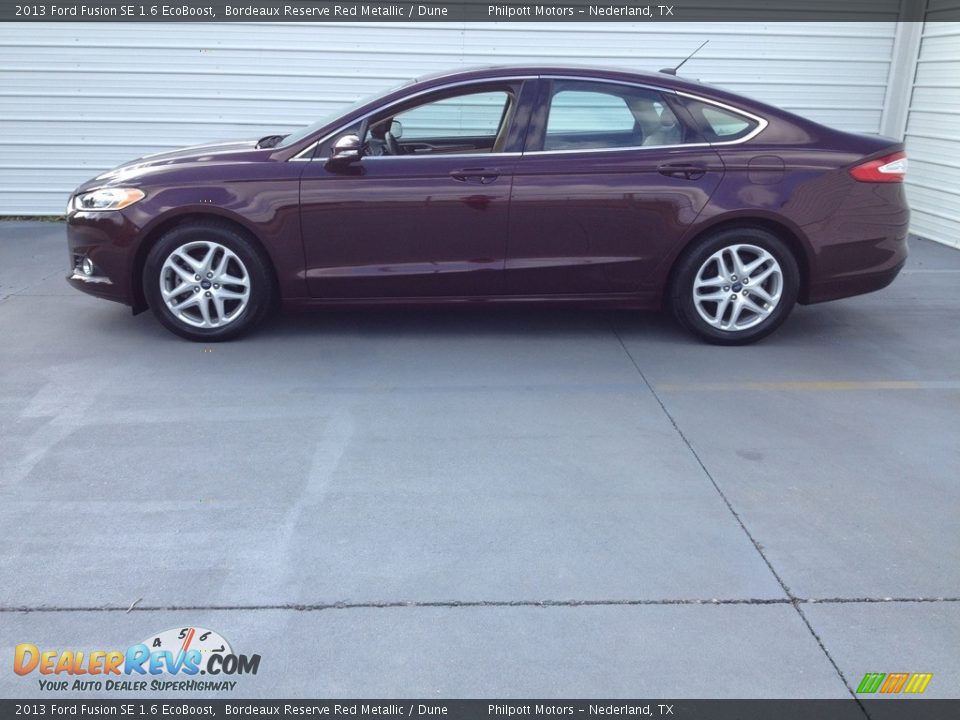 2013 Ford Fusion SE 1.6 EcoBoost Bordeaux Reserve Red Metallic / Dune Photo #3