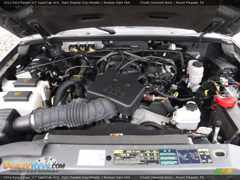 2011 Ford Ranger XLT SuperCab 4x4 Dark Shadow Grey Metallic / Medium Dark Flint Photo #18