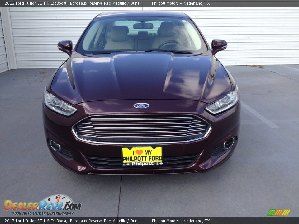 2013 Ford Fusion SE 1.6 EcoBoost Bordeaux Reserve Red Metallic / Dune Photo #5