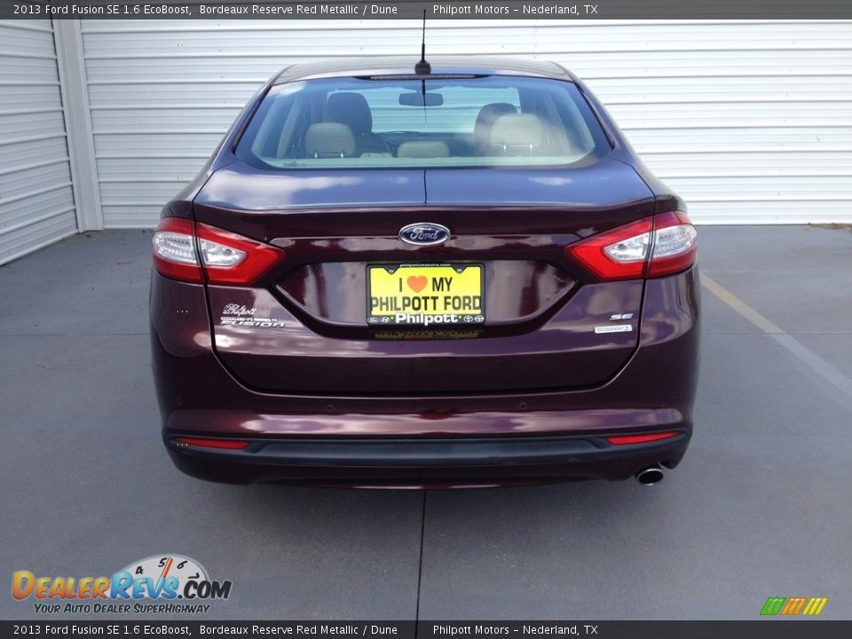 2013 Ford Fusion SE 1.6 EcoBoost Bordeaux Reserve Red Metallic / Dune Photo #10