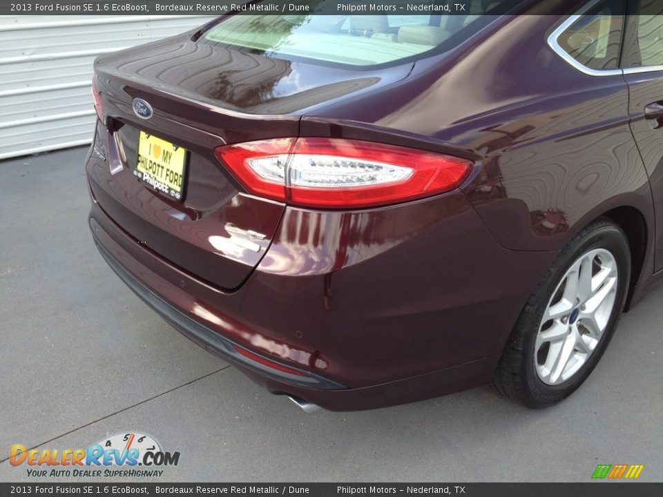 2013 Ford Fusion SE 1.6 EcoBoost Bordeaux Reserve Red Metallic / Dune Photo #12