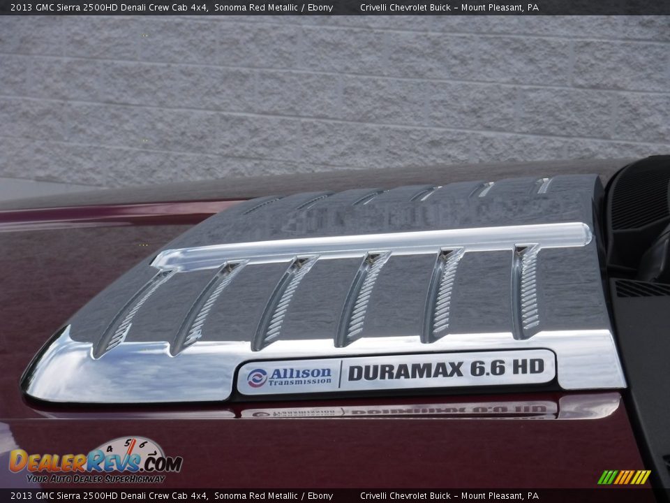 2013 GMC Sierra 2500HD Denali Crew Cab 4x4 Sonoma Red Metallic / Ebony Photo #5