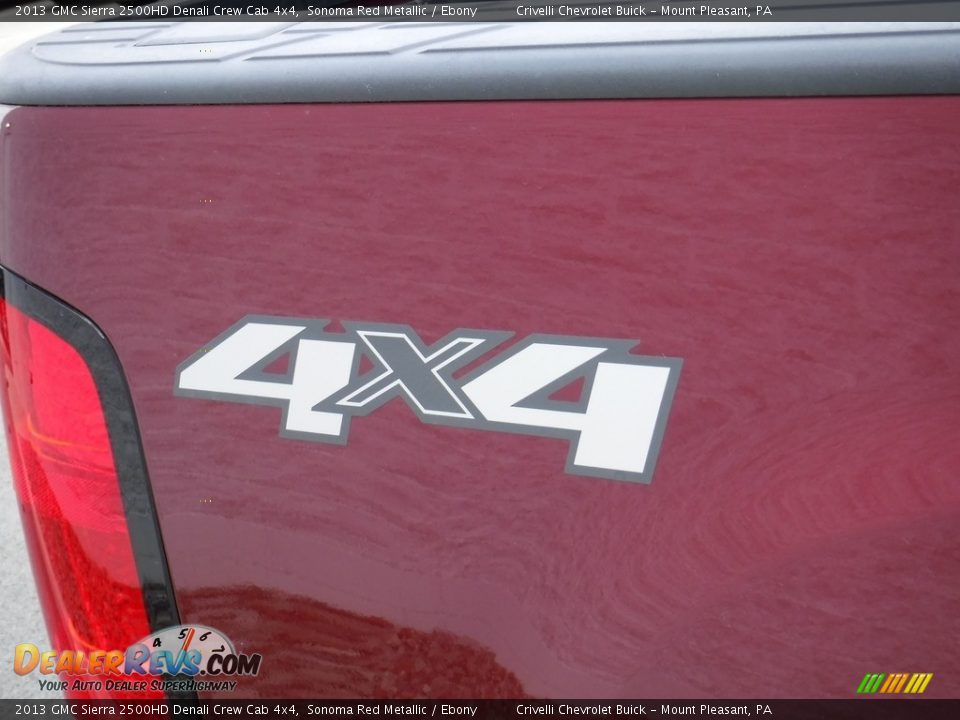 2013 GMC Sierra 2500HD Denali Crew Cab 4x4 Sonoma Red Metallic / Ebony Photo #12