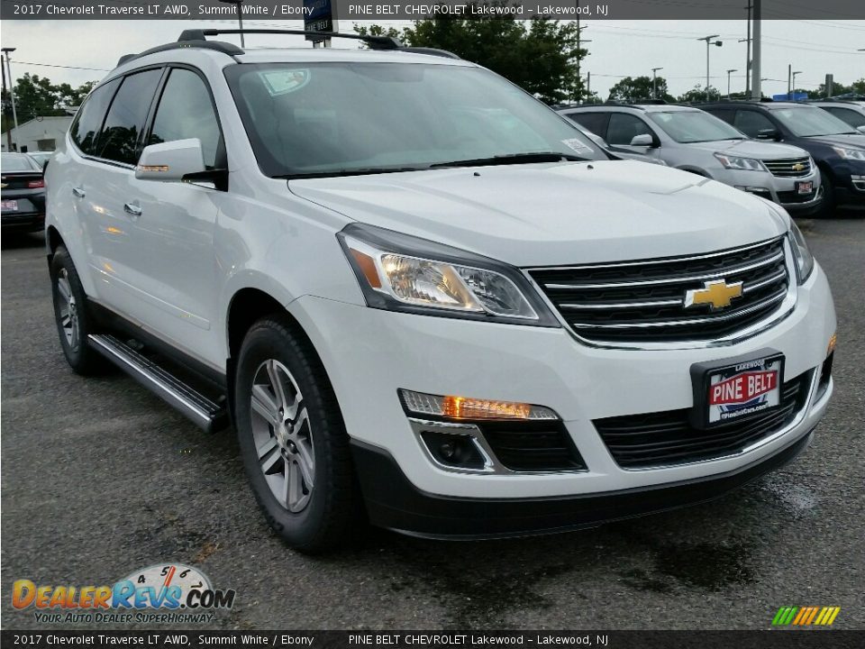 2017 Chevrolet Traverse LT AWD Summit White / Ebony Photo #2