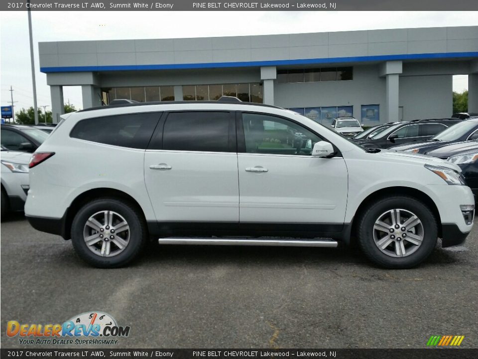 2017 Chevrolet Traverse LT AWD Summit White / Ebony Photo #3