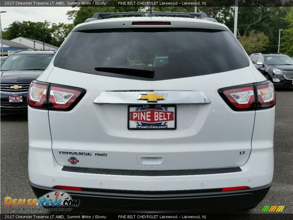 2017 Chevrolet Traverse LT AWD Summit White / Ebony Photo #4