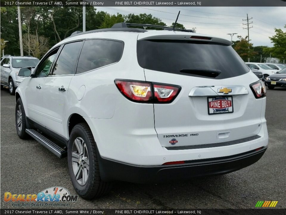 2017 Chevrolet Traverse LT AWD Summit White / Ebony Photo #5