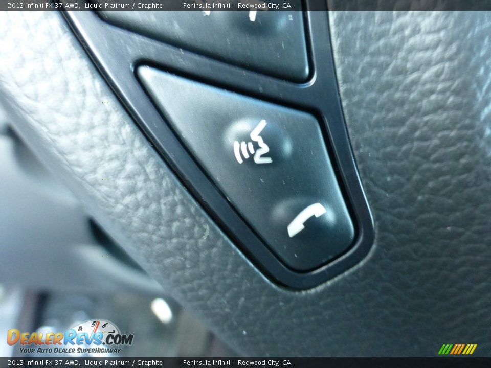 2013 Infiniti FX 37 AWD Liquid Platinum / Graphite Photo #24
