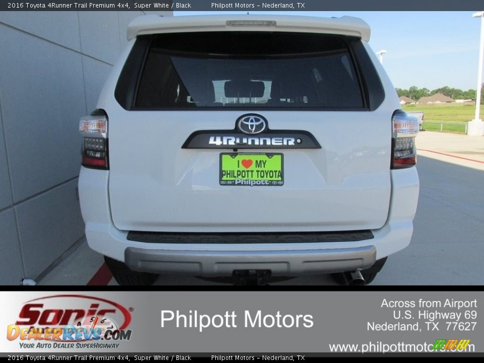 2016 Toyota 4Runner Trail Premium 4x4 Super White / Black Photo #5