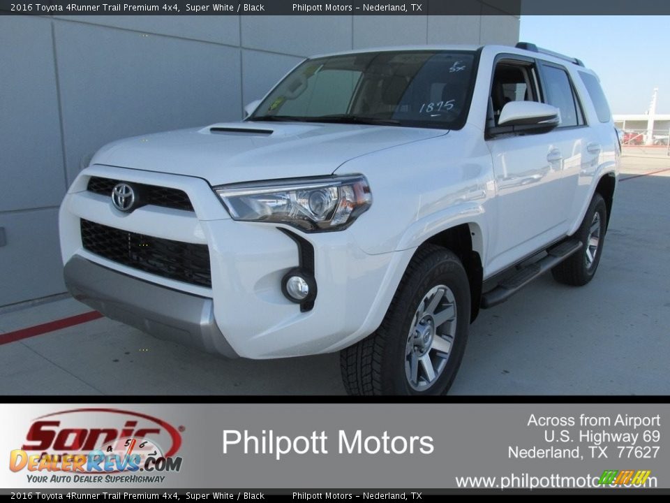 2016 Toyota 4Runner Trail Premium 4x4 Super White / Black Photo #7