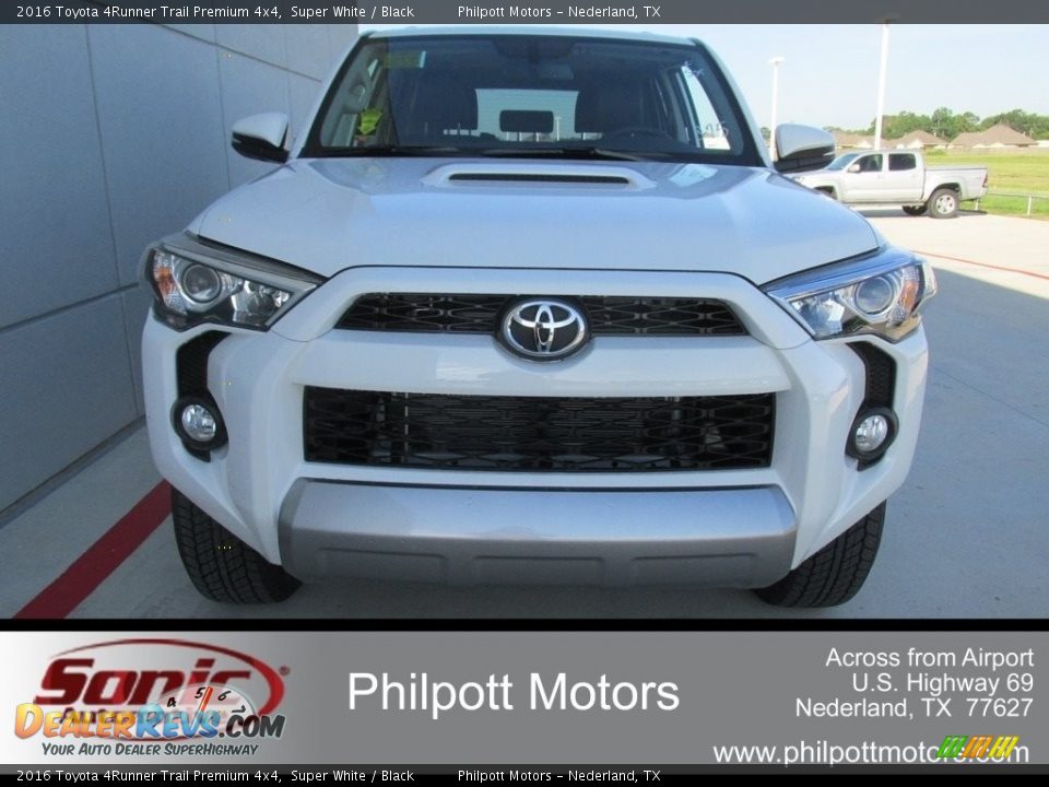 2016 Toyota 4Runner Trail Premium 4x4 Super White / Black Photo #8