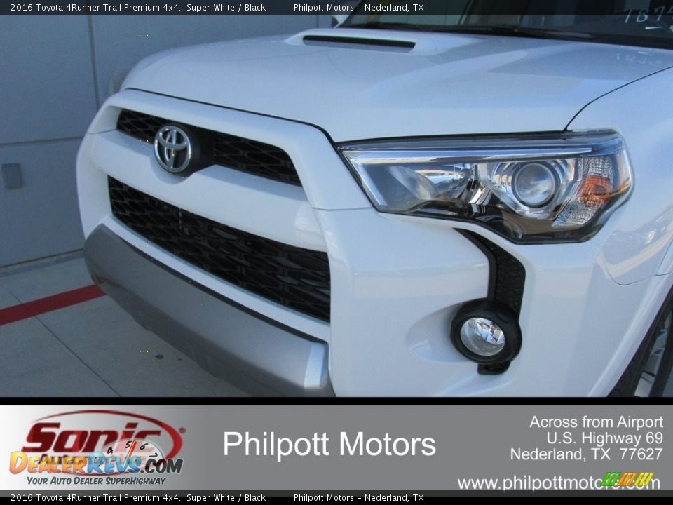 2016 Toyota 4Runner Trail Premium 4x4 Super White / Black Photo #10