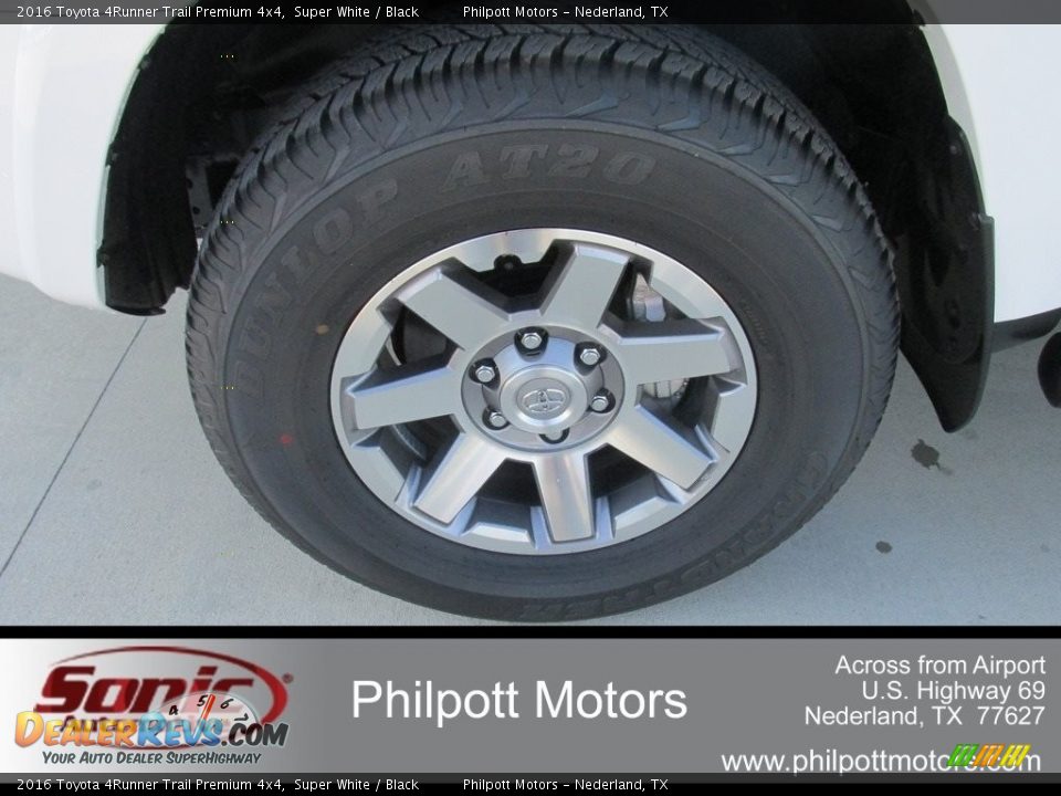 2016 Toyota 4Runner Trail Premium 4x4 Super White / Black Photo #11