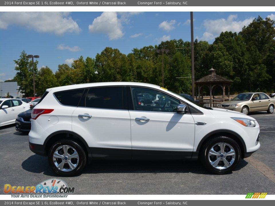 2014 Ford Escape SE 1.6L EcoBoost 4WD Oxford White / Charcoal Black Photo #2